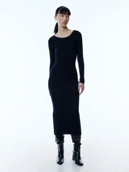 EDITED Rochie tricotat Oline' negru