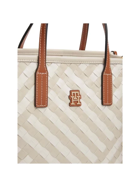 Geantă shopper Tommy Hilfiger alb