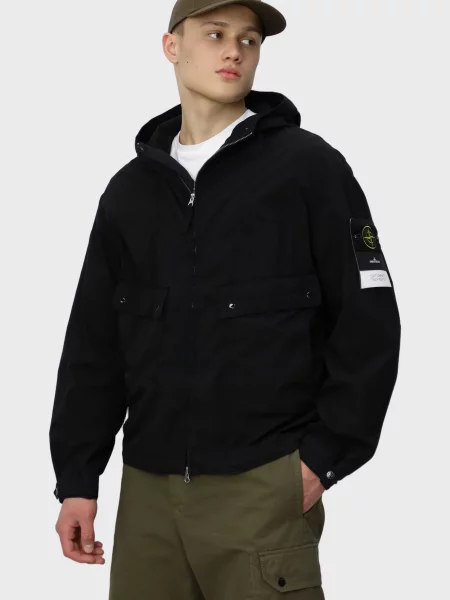 Куртка Stone Island с камнями черная