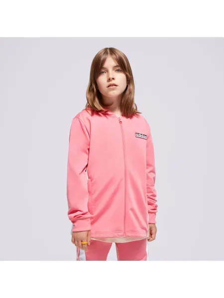 Adidas Bluza Z Kapturem Fz Hoodie Girl różowa