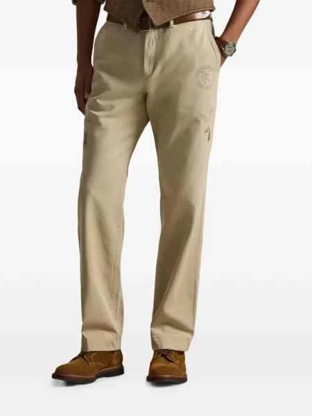 Ριγέ δερμάτινος κάλτσες Polo Ralph Lauren με κορδόνι μαύρο
