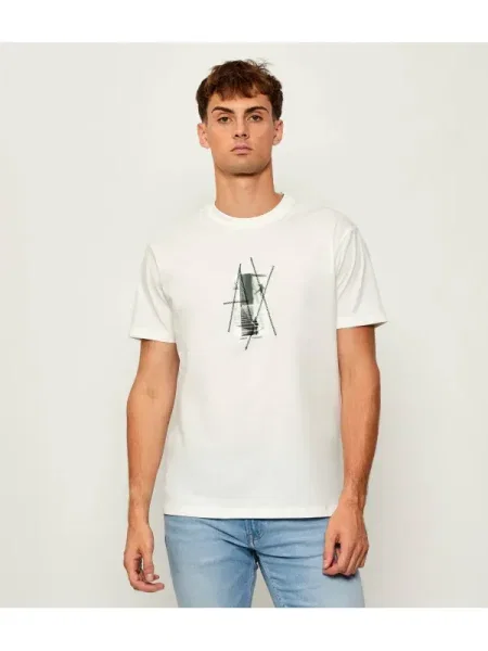 Armani Exchange Tricou alb