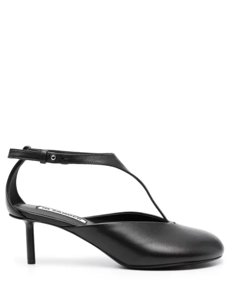 Pantofi cu toc Jil Sander din piele negru