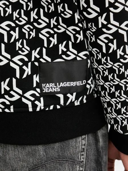 Суитчър Karl Lagerfeld Jeans с принт черно