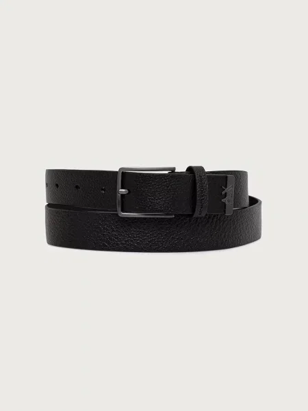 Armani Exchange curea pentru bărbați din piele negru