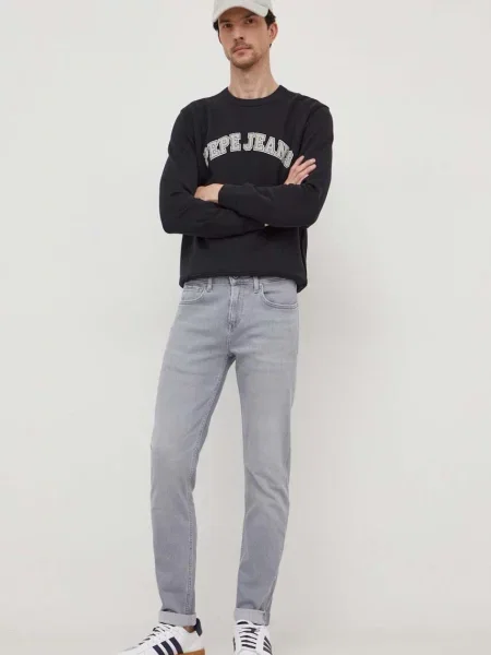 Bombažen pulover Pepe Jeans Raven črna