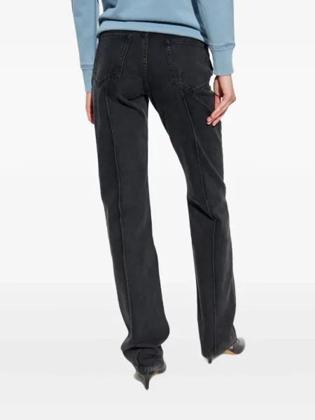 Дънки straight leg Isabel Marant черно