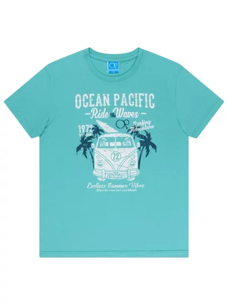 Ocean Pacific Tricou Twinny bleumarin / albastru aqua alb