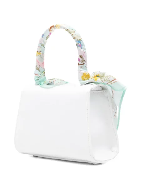 Mini top Self-portrait cu model floral mini alb