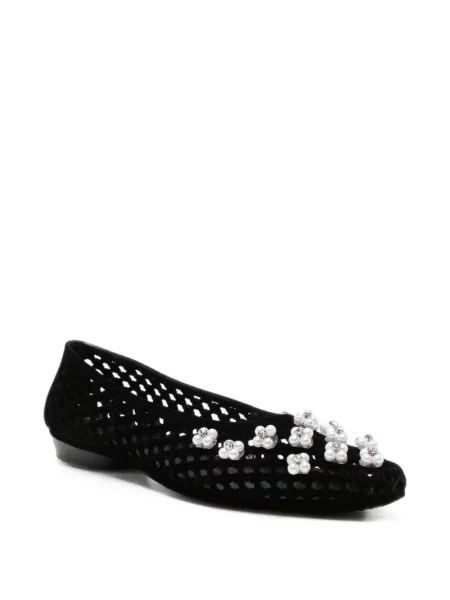 Balerini Heavenly Jelly cu model floral negru