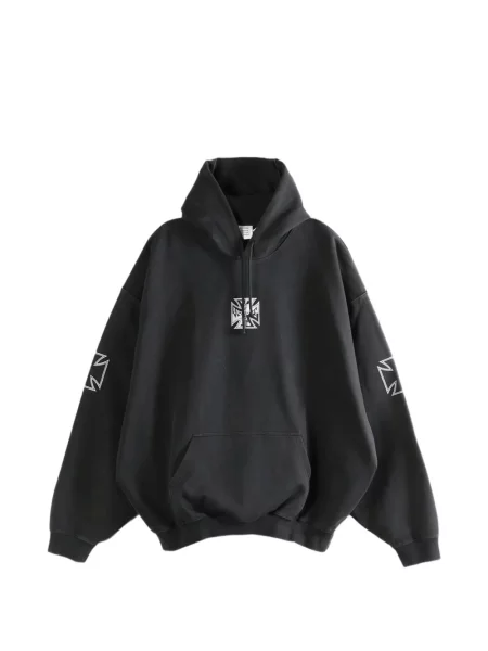 Hanorac cu glugă Vetements negru