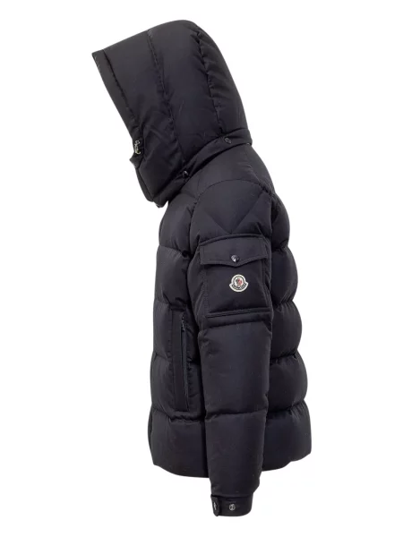 Geacă cu puf Moncler Maya cu glugă albastru