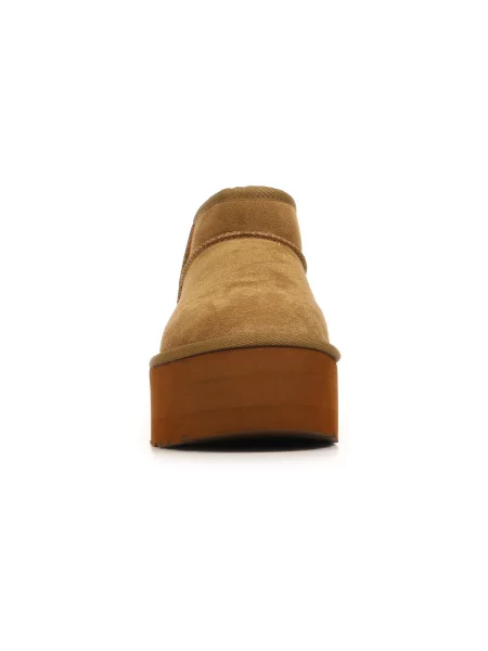 Klasické kotníkové boty Ugg na platformě hnědé