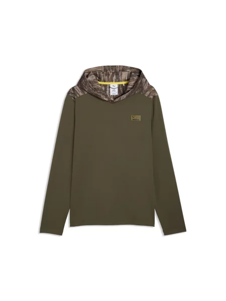 Golfowa bluza z kapturem PUMA x REALTREE CLOUDSPUN Tech Akcesoria M zielony