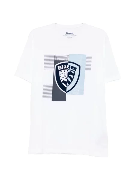Scurt tricou Blauer cu imagine alb
