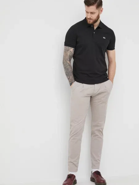 Lacoste polo de neted negru