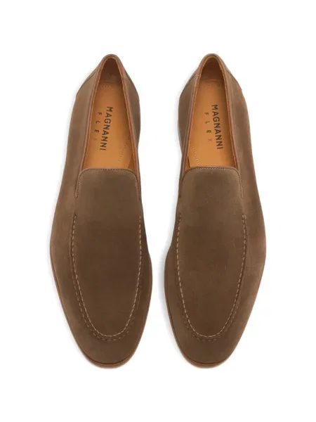 Pantofi loafer Magnanni din piele de căprioară maro