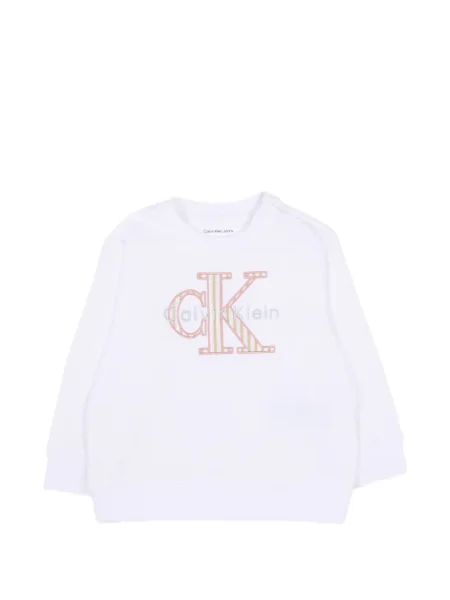 Bluza nierozpinana dziecięca Calvin Klein biała
