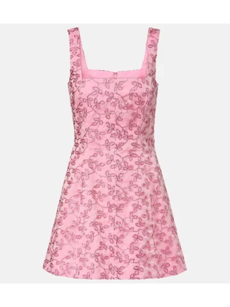Rochie Markarian cu model floral roz