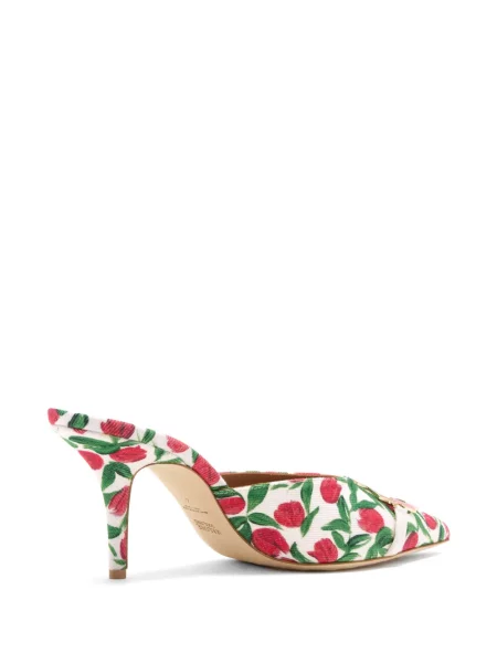 Papuci tip mules Malone Souliers alb
