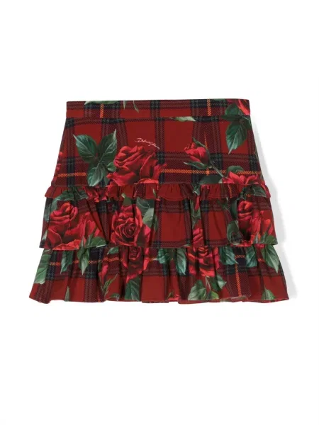 Dětské sukně Dolce & Gabbana červené