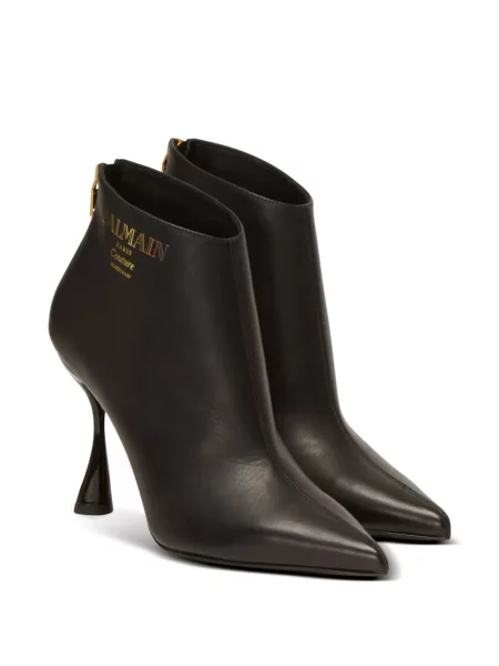 Cizme scurte Balmain din piele negru