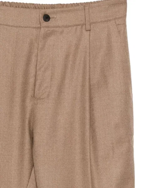 Pantaloni Low Brand plisate maro
