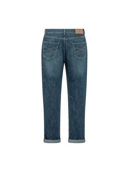 Jeansy Brunello Cucinelli niebieskie