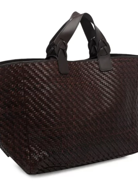 Geantă shopper Ibeliv din piele maro