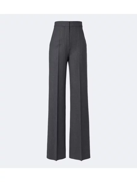 Pantaloni Max Mara de lână gri