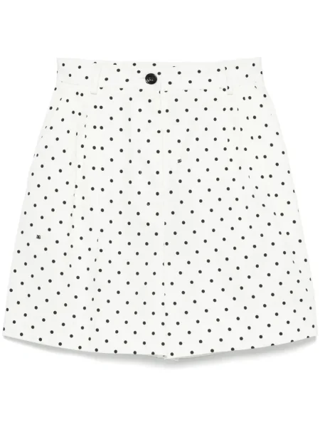 Pantaloni scurți Dolce & Gabbana cu buline alb