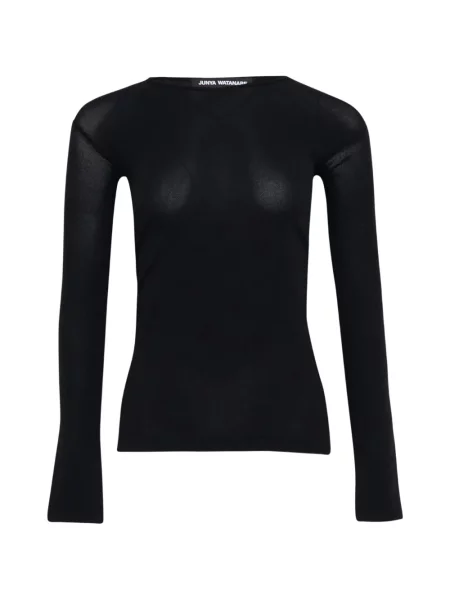 Lung top Junya Watanabe stretch negru
