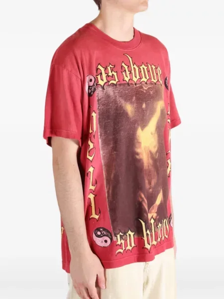Tricou Hellstar cu imagine roșu