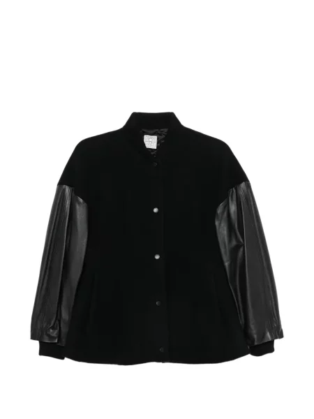Geanta de piele Toteme negru