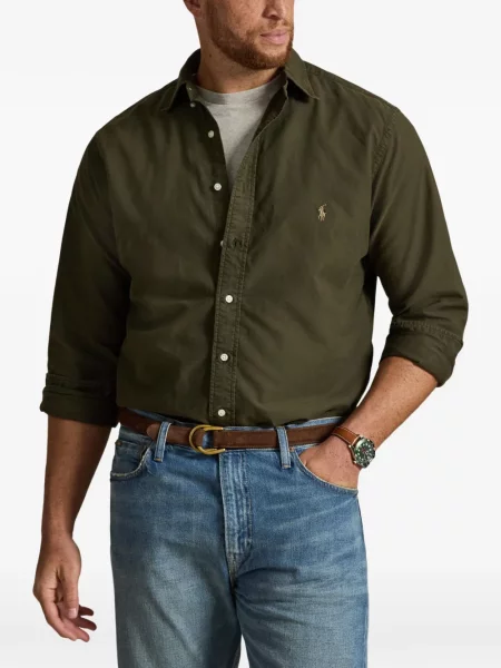 Polo majica Polo Ralph Lauren s vezom keper karirana plava