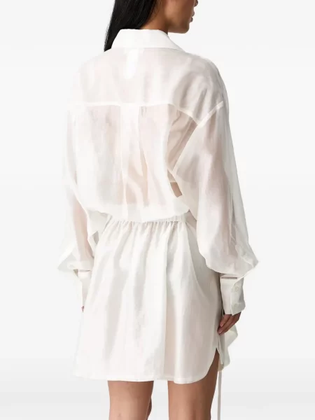 Rochie mini Vicolo plic alb