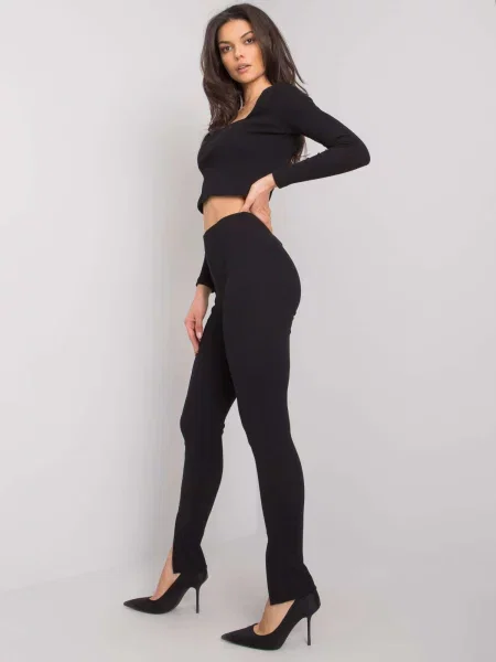 Pantaloni Rue Paris negru