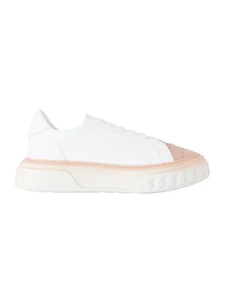 Sneakersy Casadei skórzane białe
