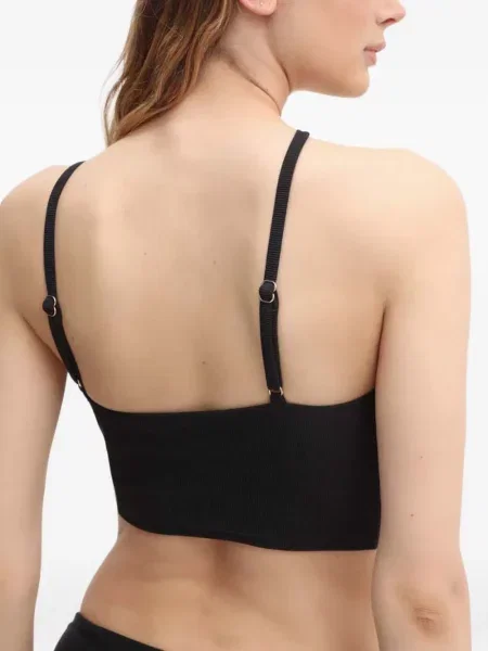 Top Michael Michael Kors de catifea negru