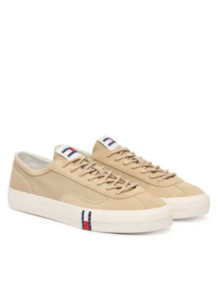 Tommy Jeans Teniszcipő Archive Vulc Sötét bézs