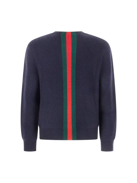 Sweter Gucci wełniany niebieski