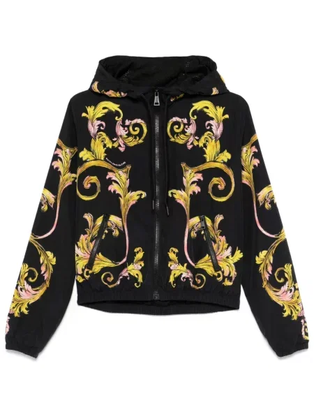 Geacă de blugi Versace Jeans Couture cu imagine negru