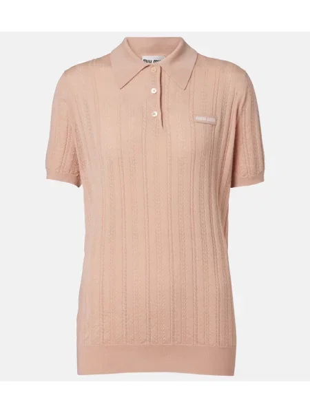 Pulover Miu Miu din cașmir roz