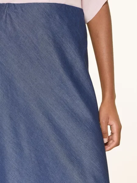 Ottod'ame Spódnica W Stylu Jeansowym beige beżowa