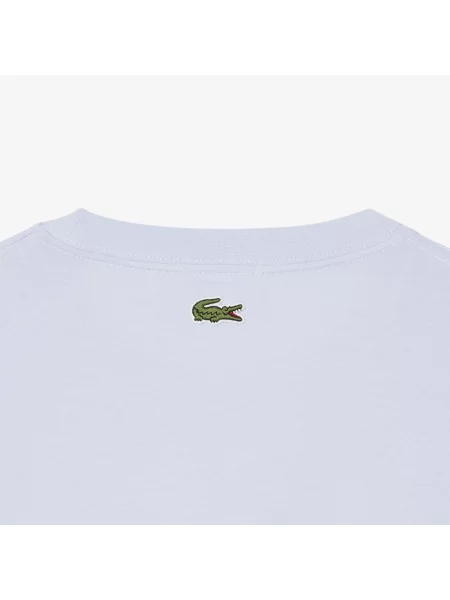 Lacoste Dżersejowy T-Shirt Z Tłoczonym Logo niebieski