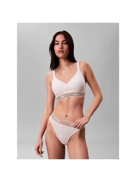 Sutien bralette Calvin Klein Jeans alb