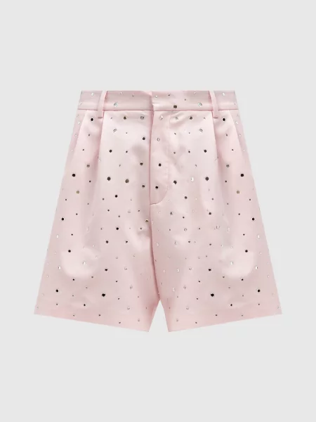 Шорти з кристалами Giuseppe Di Morabito Milano рожеві
