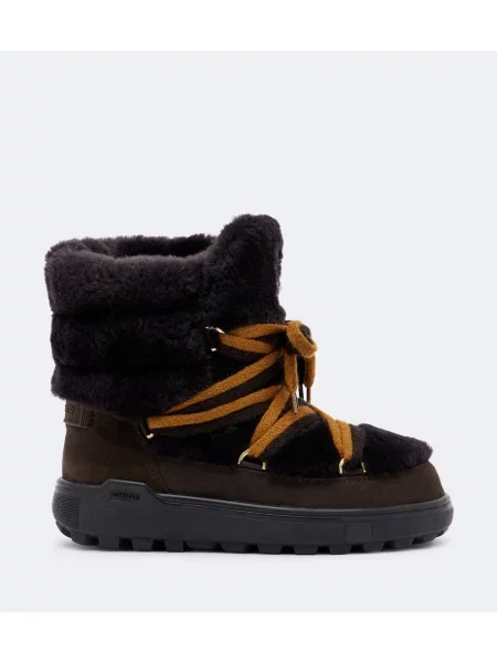 Botine Bogner din piele de căprioară maro