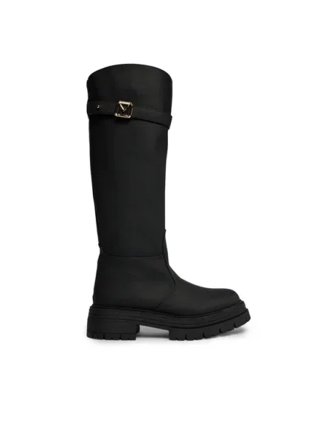 Marella Cizme de echitație PARTY cu adaos de piele negru