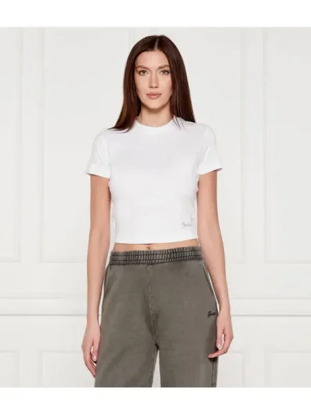 GUESS Póló BASIC | Cropped Fit fehér